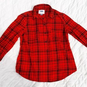 ✅Red & Black Plaid/Flannel by Old Navy